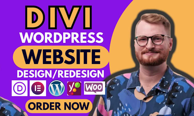be your divi expert, design divi wordpress website divi website design