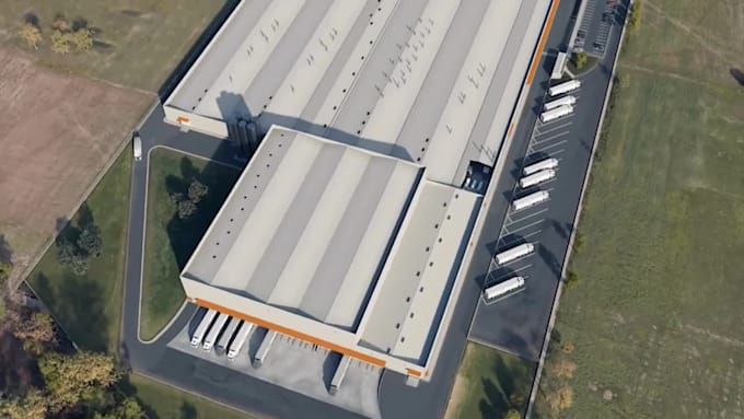 create 3d industrial animation manufacturing plant factory walkthrough visual