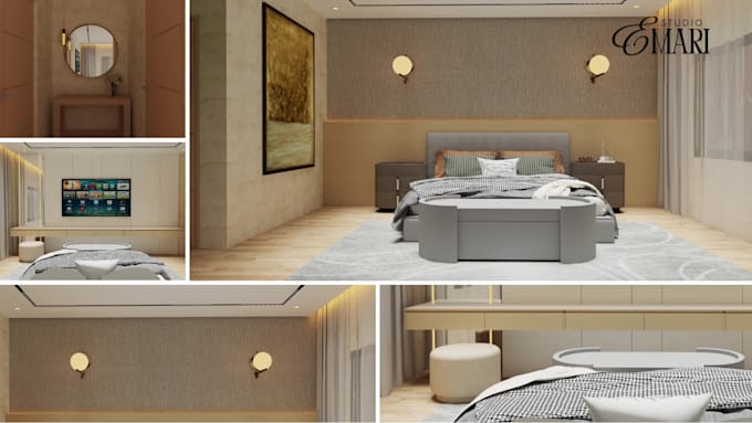 create bedroom interior for  home interior design
