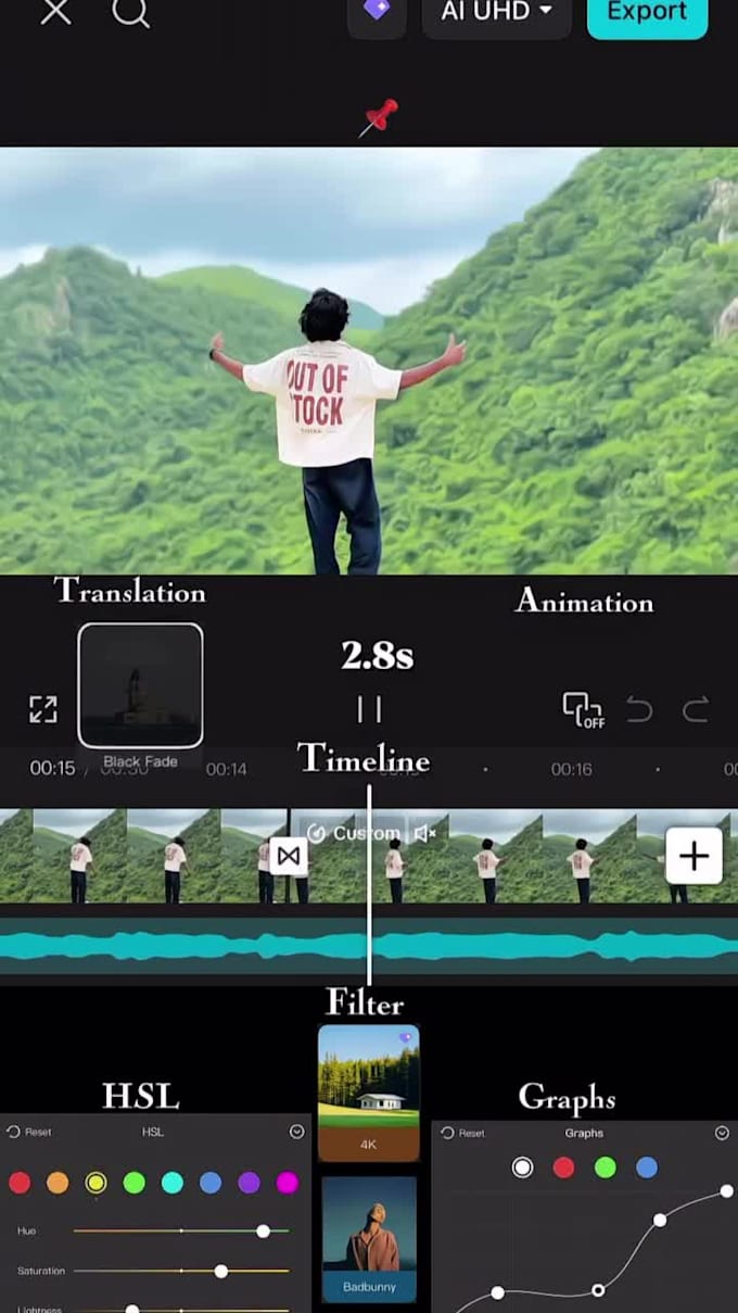 professionally edit your videos with cinematic effects