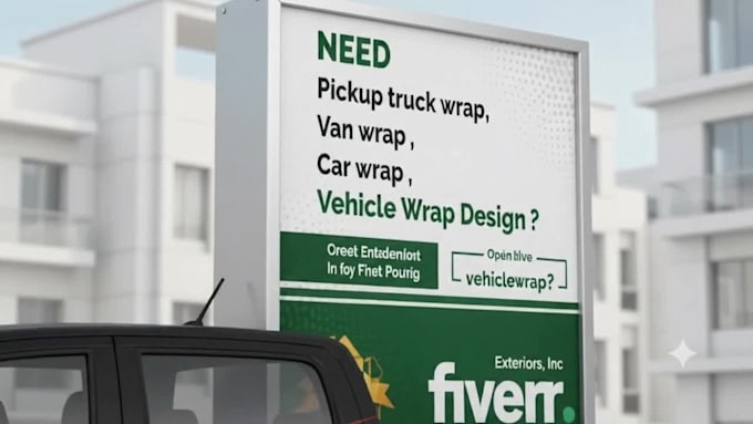 create eye catching car wrap, van wrap and vehicle branding design