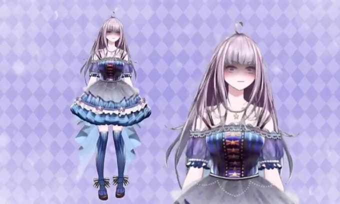 design 3d vtuber model anime vtuber rigging live 2d vtuber model liv2d rigging