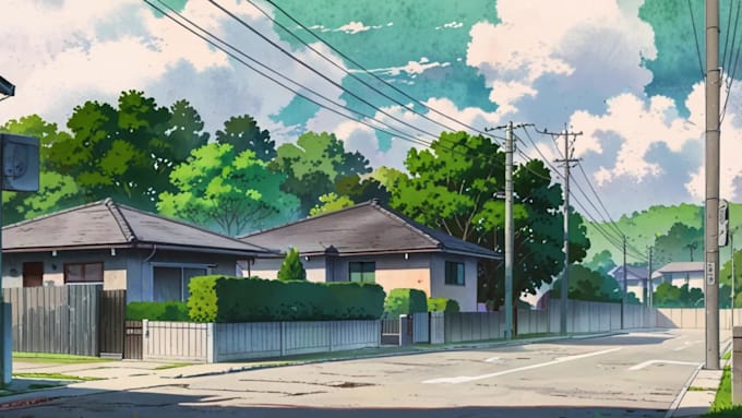create custom anime style landscapes and wallpapers