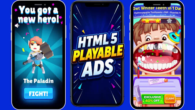 do high converting HTML5 playable ads for your games or web app