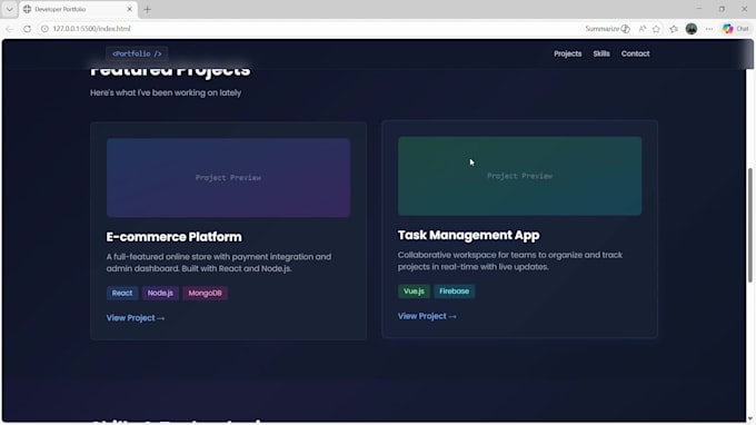 build a stunning responsive personal portfolio website for you