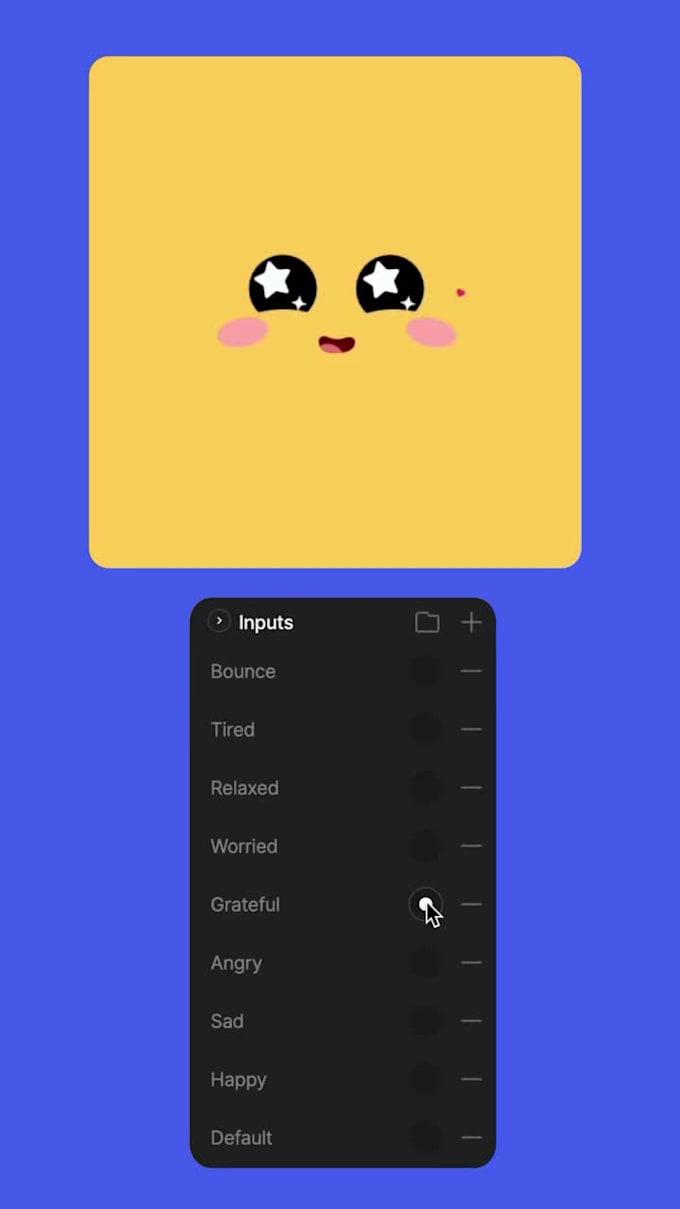 create interactive rive animations, lottie json animations, and gifs