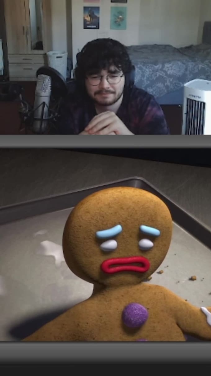 voice act as the gingerbread man