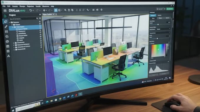do dialux evo lighting design and photometric study