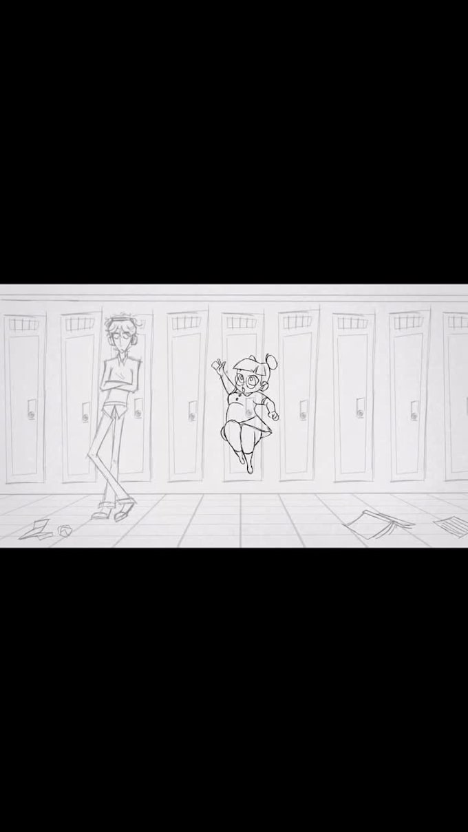 do 2d hand drawn frame by frame animation in pencil style