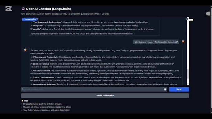 develop ai saas app, ai chatbot, and full stack ai website