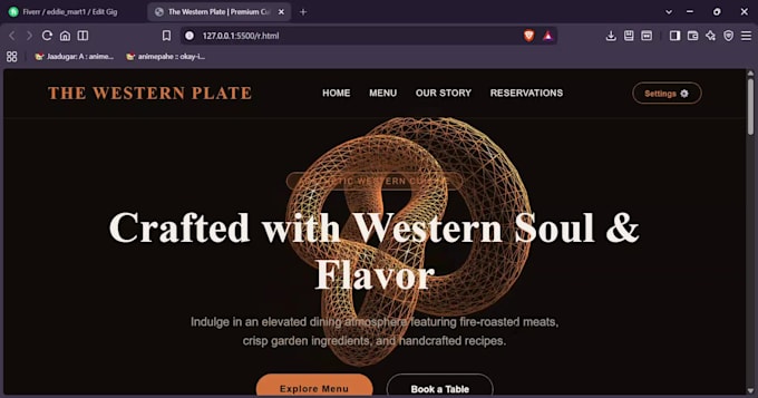 design and build a well efficient website