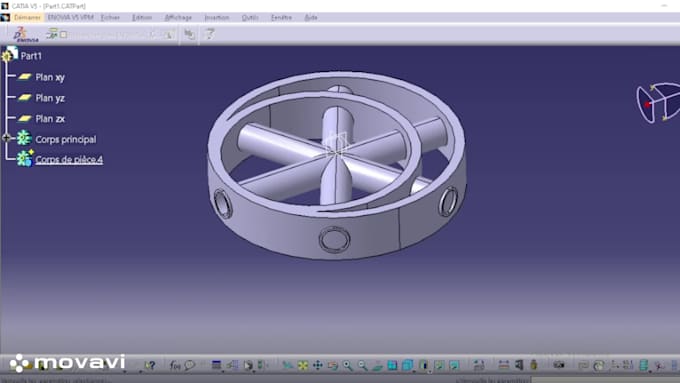model 3d parts in catia or solidworks