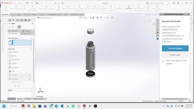 do innovative 3d bottle design and detail drawing