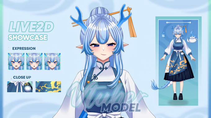 design and rig your anime live2d vtuber model