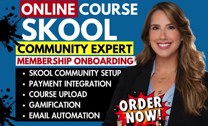 do skool community setup membership onboarding payment integration, gamification