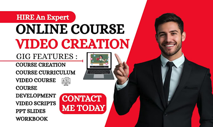 create online course content, interactive slides, lms training videos for school
