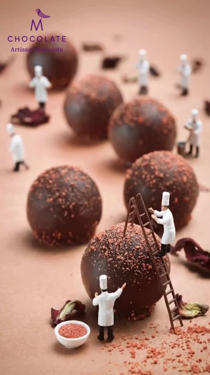 create stunning ai miniature food art and realistic tiny food visuals