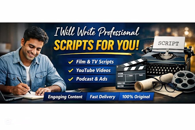 script writing, content writing,script editing, movie script