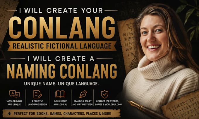 create a realistic fictional language and naming conlang