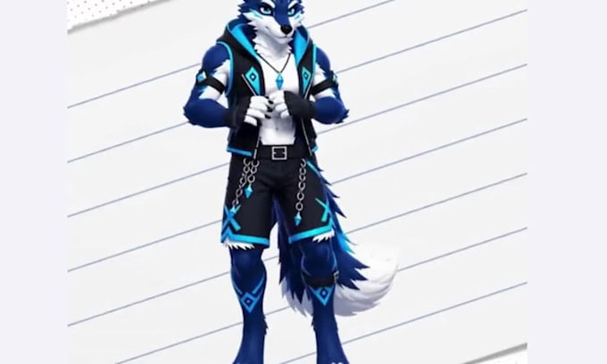 create custom vrchat furry avatar with facial tracking PC quest sfw vrm 3d model