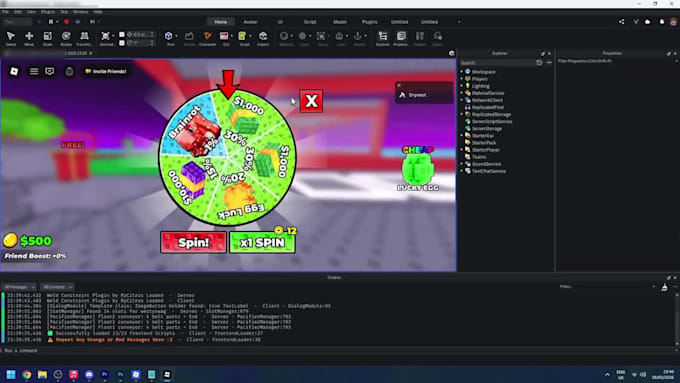 create a full roblox game for you