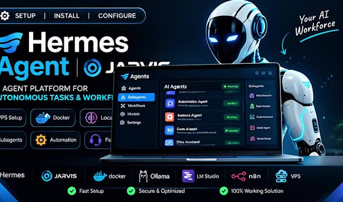 install configure hermes agent openclaw jarvis claude code ai agent vps server