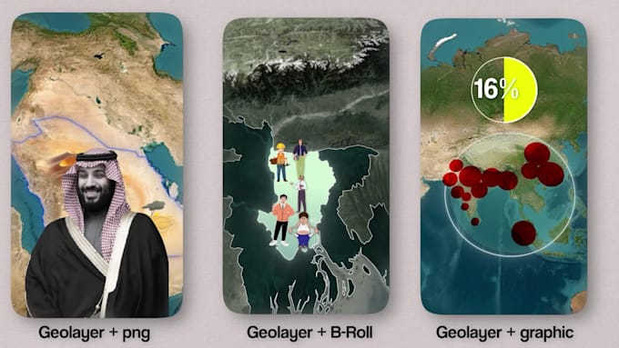 create map animation video using geo layer 3
