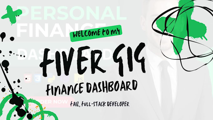 build a custom finance dashboard, expense tracker and budget management web app