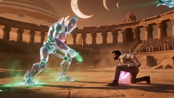 make ai vfx video scenes same as hollywood style
