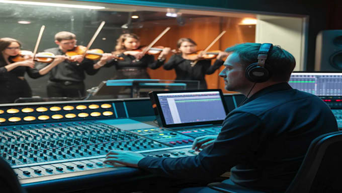 record unbeatable live orchestral strings section using violin, viola, cello