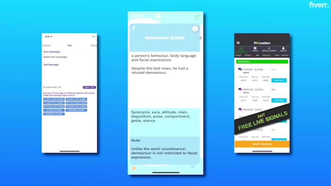 create app store screenshots and video preview that match