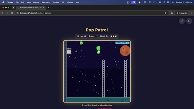 develop a custom HTML5 browser game with javascript and phaser 3