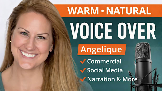 a clear professional american voice over
