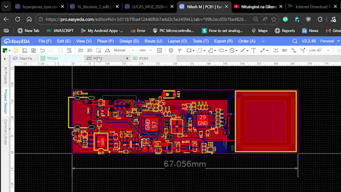 do circuit and pcb design, board layout and simulation