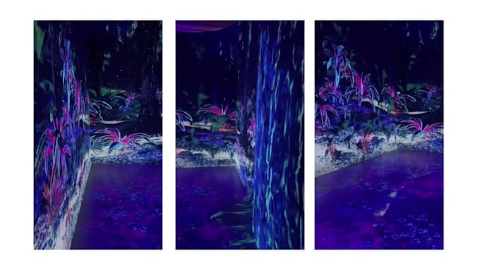 create immersive projection visuals for exhibitions art and installations
