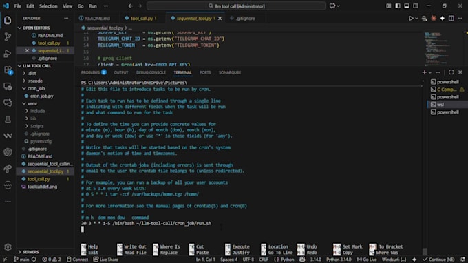 build a custom python automation bot or ai agent