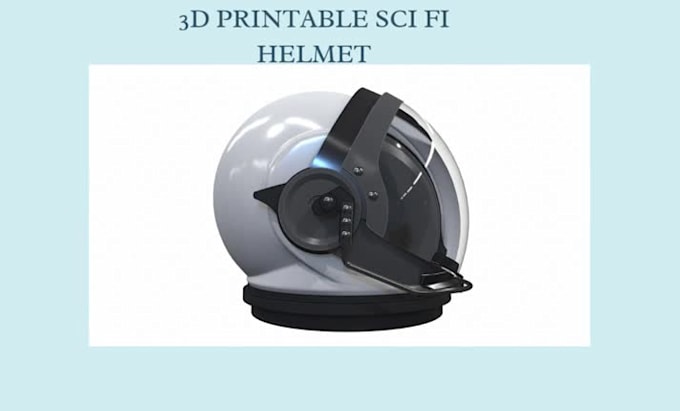 3d model a custom sci fi helmet cosplay 3d printing
