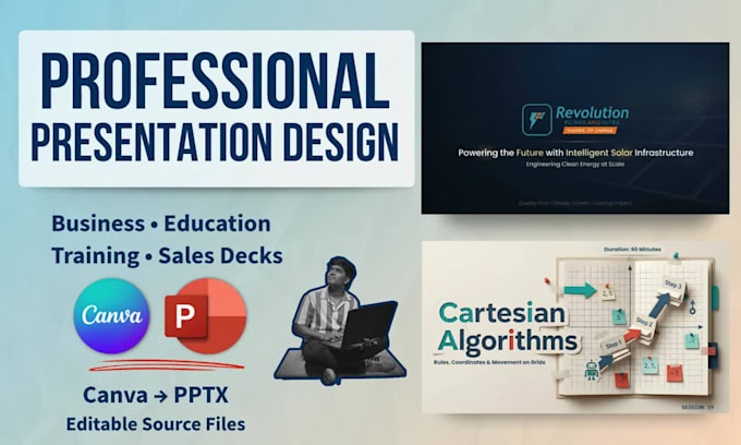 professional powerpoint and canva presentations