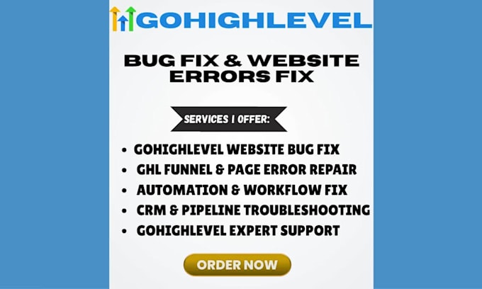 fix gohighlevel website bug fix ghl website errors fix ghl expert sales funnel