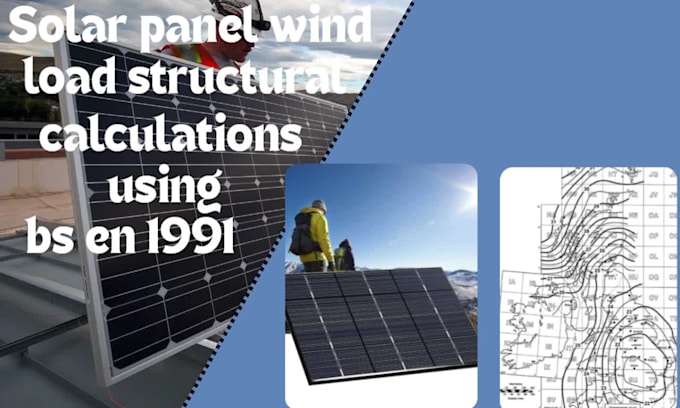 do solar panel wind load structural calculations using bs en 1991