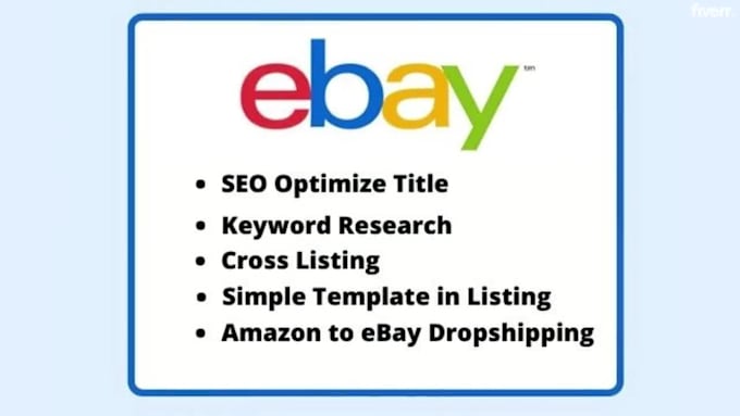 do ebay listing, ebay product listing, ebay SEO listing