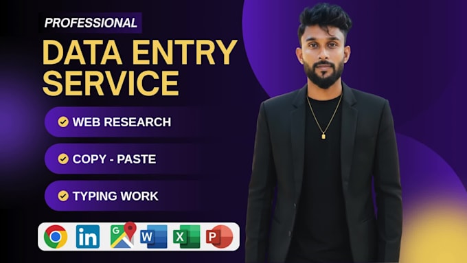 do data entry, web research and copy paste jobs for you