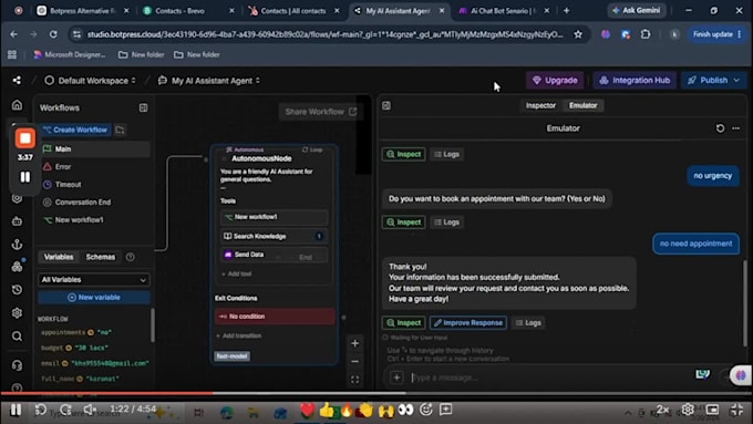 build botpress ai chatbot for real estate leads