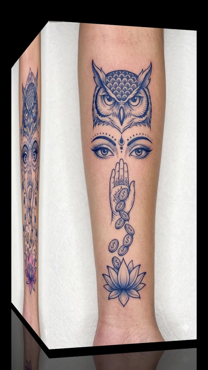 design custom fine line tattoo
