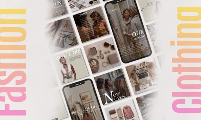 design luxury instagram content for fashion clothing brands