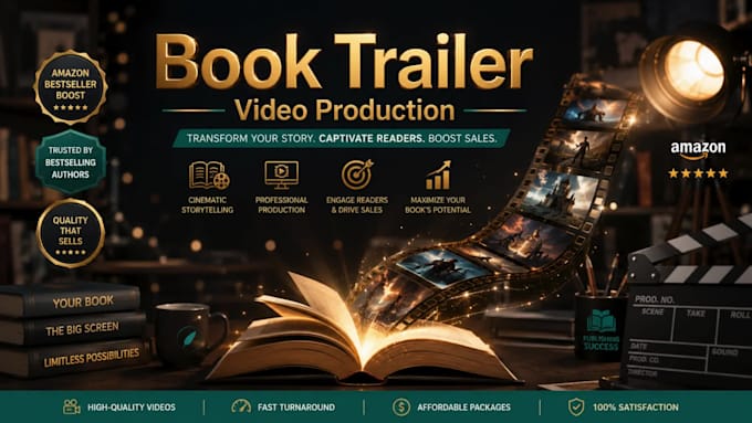 produce a book trailer that drives amazon sales for authors