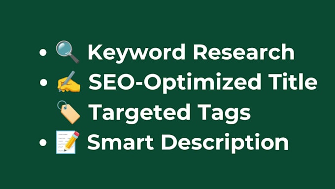 do youtube video SEO and keyword research