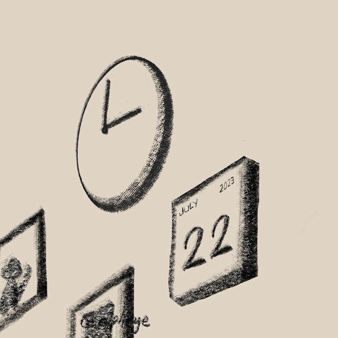 make aesthetic rough hand drawn 2d animation loops