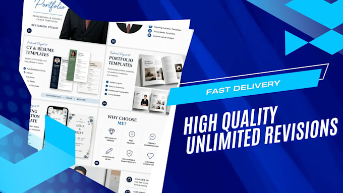 design a professional ats resume CV in canva