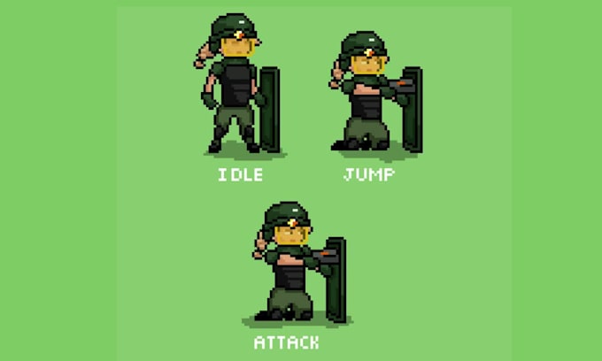 do pixel art character pixel animation 2d sprite sheet pixel game art character